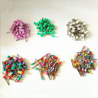 50 szt. Laboratorium dentystyczne nylonowe zatrzaski małe płaskie polerka szczotki profilaktyczne jednorazowe opieka stomatologiczna szczotka 6